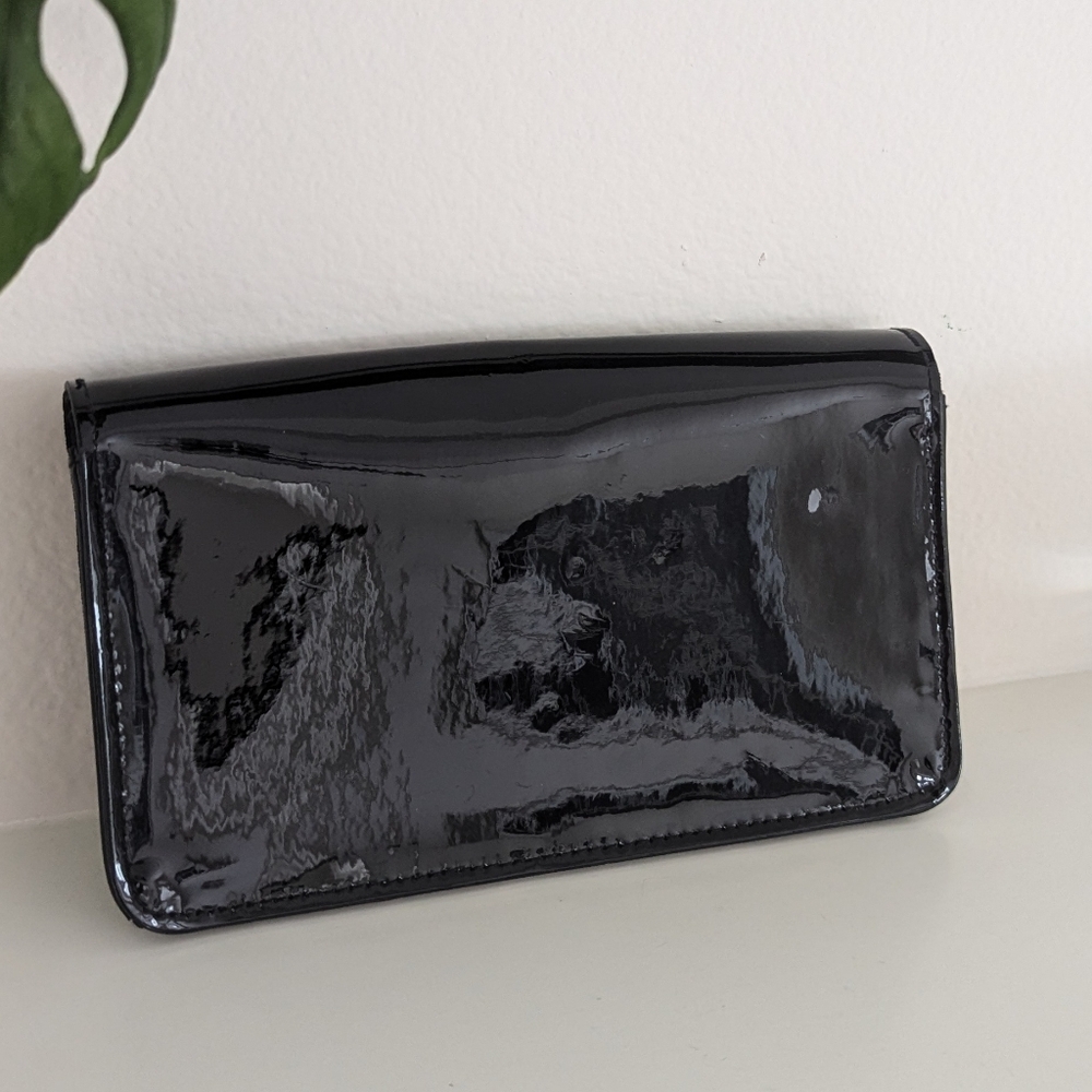 Marc Jacobs Black Patent Leather Sunglasses/Glasses Case Crossbody - Picture 5 of 8